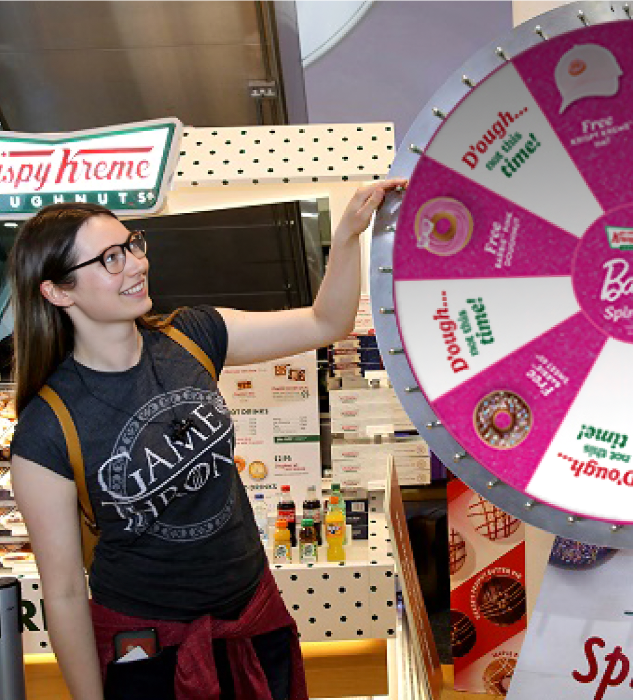 Krispy spin the wheel
