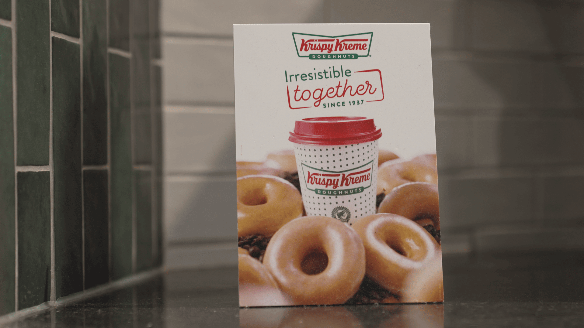Krispy Kreme POS Strut Card