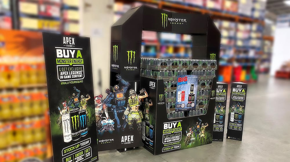 Monster Energy Apex Legends Theatrical POS Displays