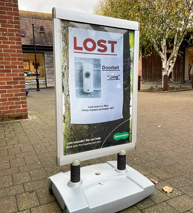 Specsavers Poster Printed Display